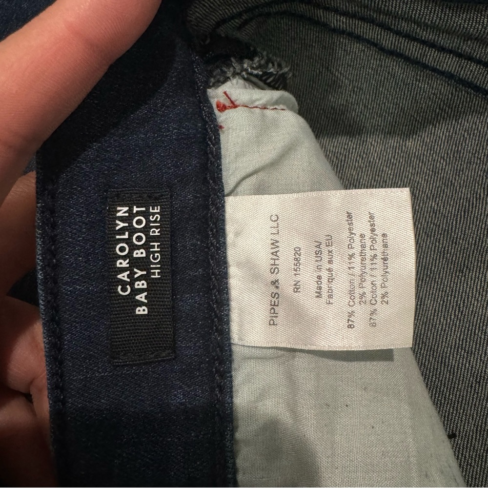 Veronica Beard Carolyn High Rise Baby Boot Jean Tuxedo Stripe Size 15 Casual - Picture 6 of 12